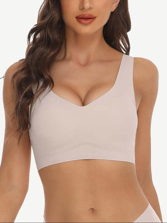 Wholesale Soft-Touch Smoothing Fabric Fashion Elasticity Seamless Bra Lightweight